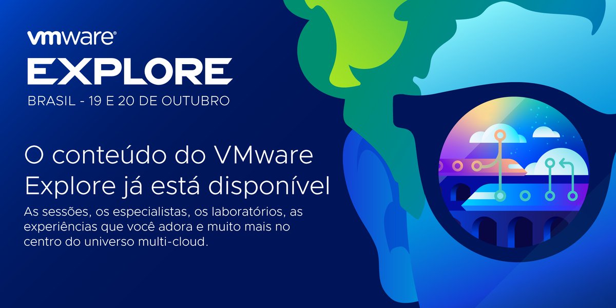 O conteúdo do #VMwareExplore Brasil está disponível! Junte-se a nós de 19 a 20 de outubro em São Paulo. Inscreva-se: 
ow.ly/BbuZ50KpMV6