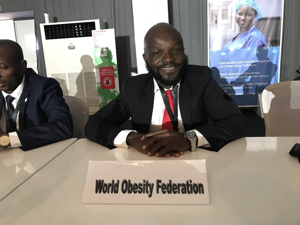 Our statement was delivered by Emmanuel Akoto, President of Be Active Foundation Ghana and World Obesity member.

📃 'Agenda Item 7. Pen-plus – a regional strategy to address severe noncommunicable diseases at first-level referral health facilities'

➡️ worldobesity.org/resources/reso…