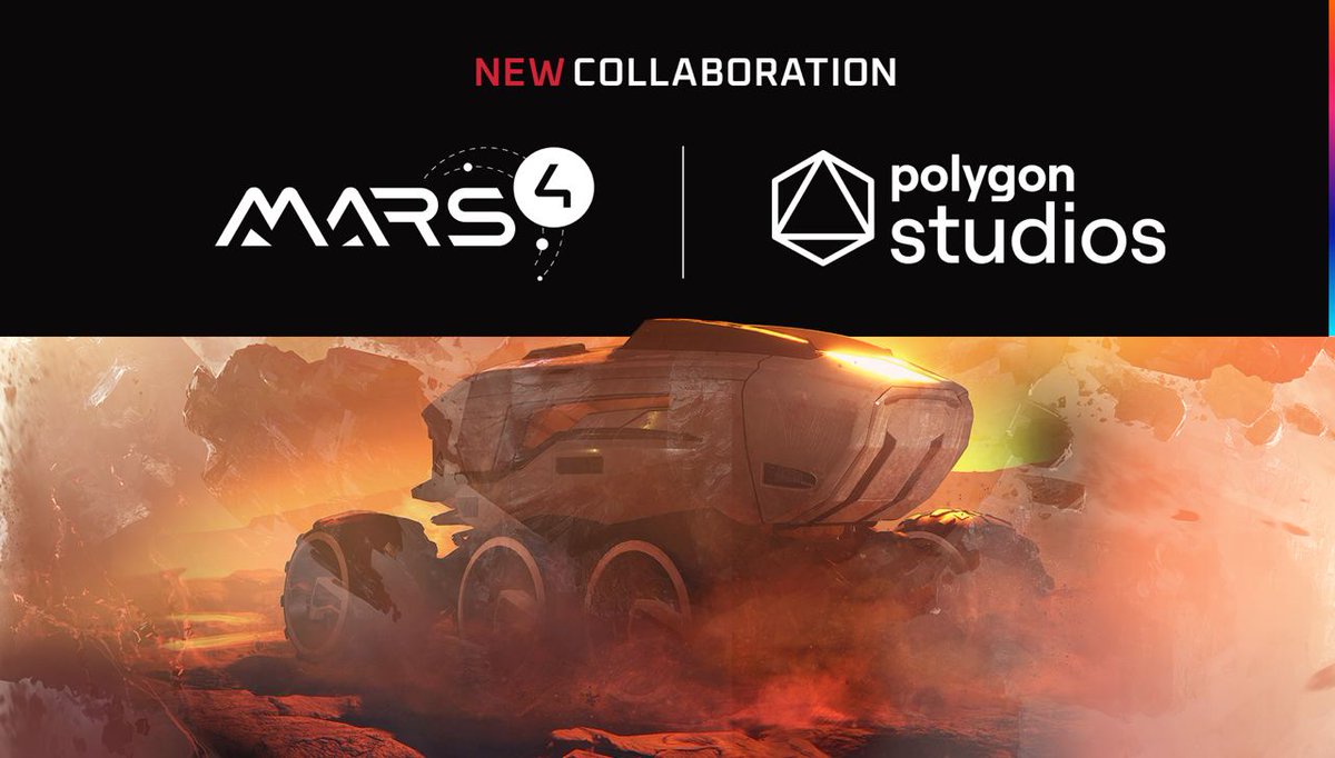 mars4_me's tweet photo. We're happy to announce the new collaboration 🤩🫂

#Mars4 in-game vehicle NFTs are on @0xPolygon! ✨ 
You get beautiful rovers with cheaper &amp; faster transactions!

Get yours now 👉 https://t.co/rZFtaeo46v

#NFTgame #NFTcommunity #Polygon https://t.co/uJbYEdCzw2