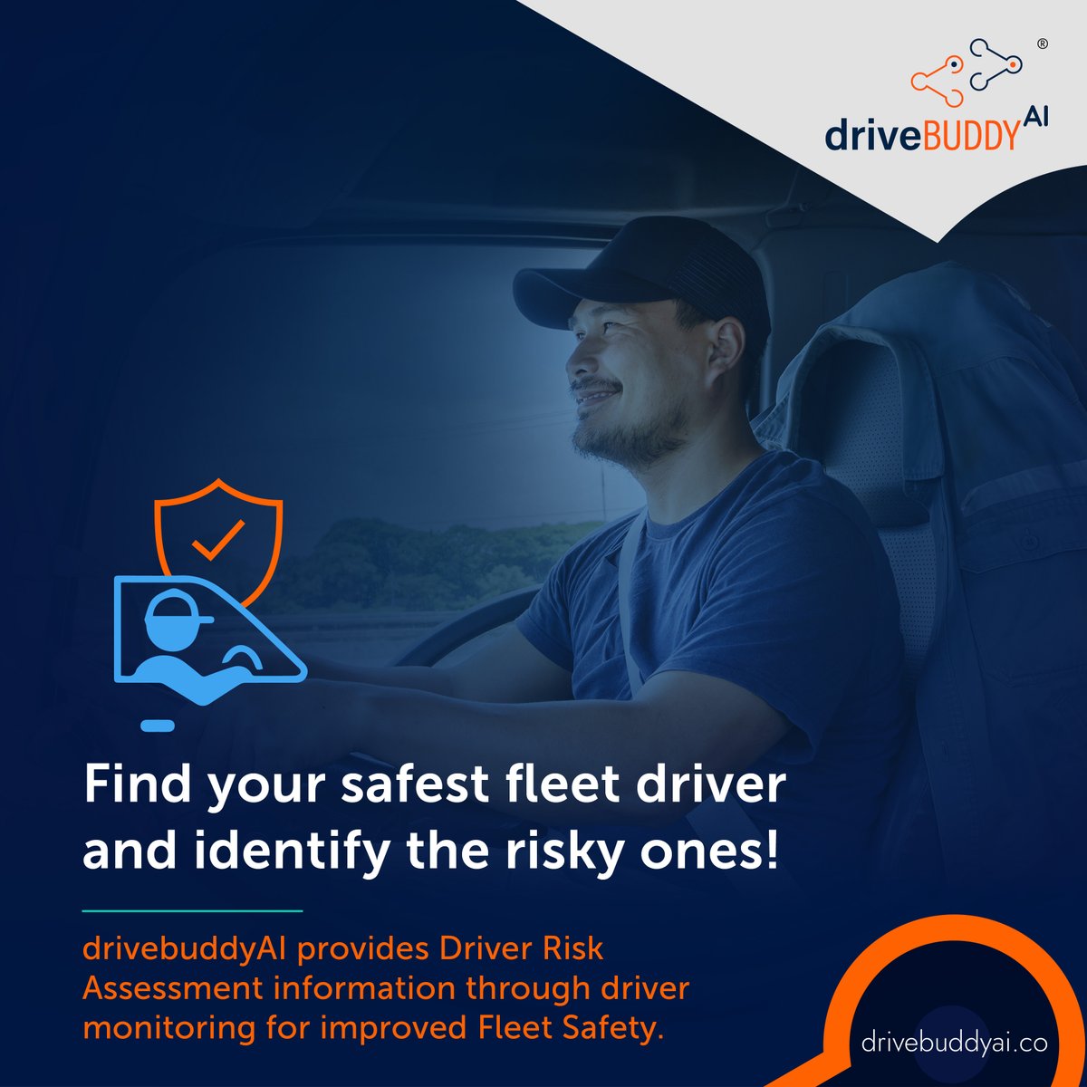 Picking the right driver for the task is easier than ever with drivebuddyAI!

#drivebuddyAI provides detailed #driverbehaviour scores/ratings to give #FleetOwners insightful inputs on their #fleetdrivers performance.

Schedule an appointment to know more
bit.ly/3JQD3e3