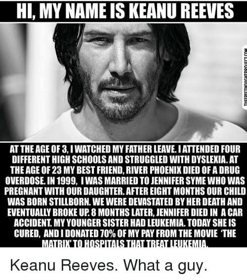 Keanu Reeves Thread Mr John Wick KEANU REEVES - Thread- Dia ditinggalkan ayahnya pada usia ...