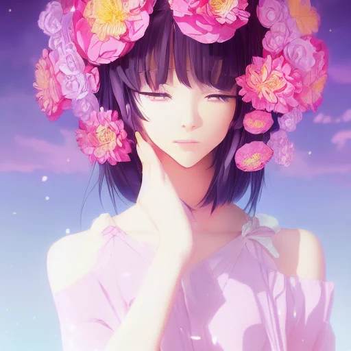 花冠つけた女の子 #midjourney 