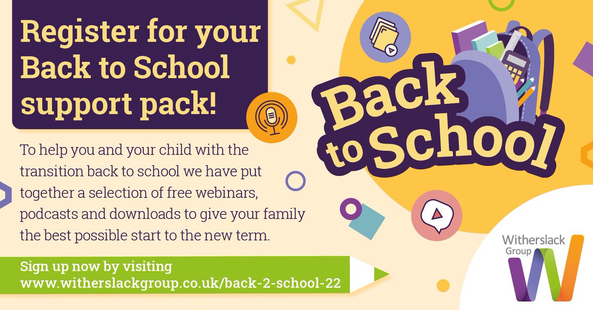 WitherslackGrp's tweet photo. π£ Run, donβt walk: our Back to School Support Pack is ready for you to discover!
To receive the huge library of resources to make the back to school transition as smooth as possible, click here https://t.co/nYLSCCvhxf
#BackToSchool2022 #BackToSchool #EdChat #SENResources https://t.co/SVagrmxSNI