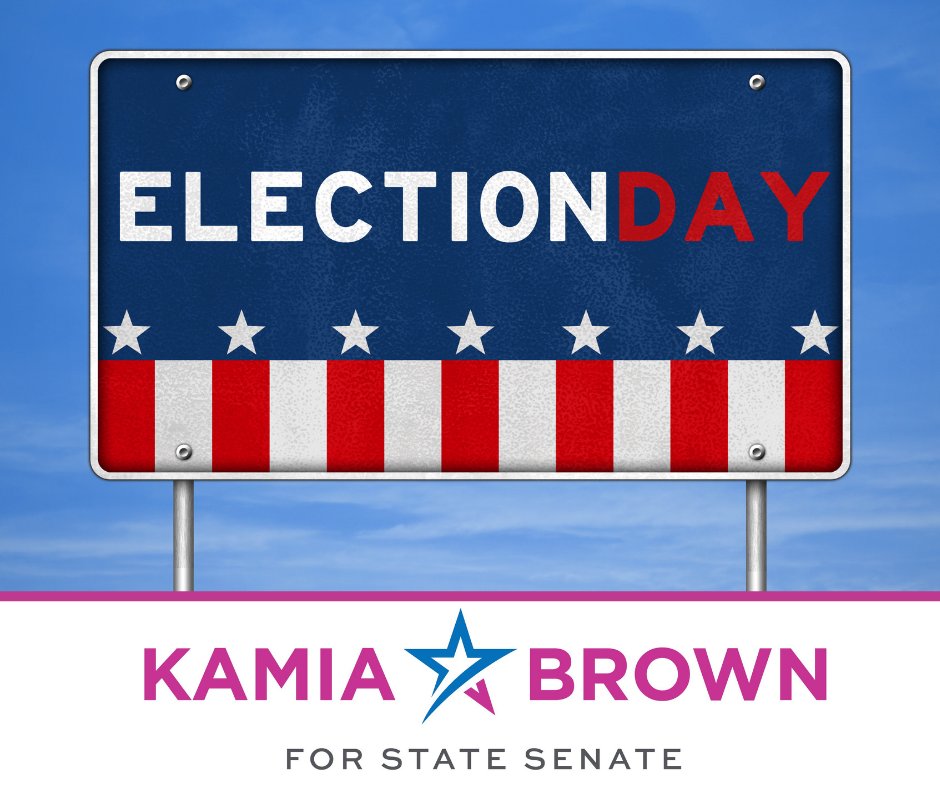 Today is election day! If you haven't already voted, please make sure YOUR VOICE is heard today and VOTE! Polling locations can be found at the link below:
ocfelections.com/find-my-pollin… 

#kamiaforsenate