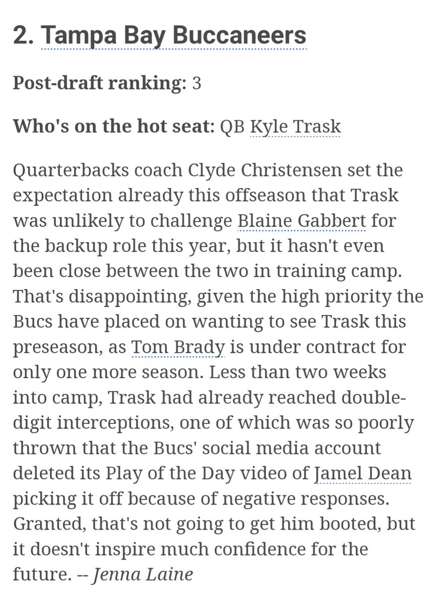 BinaryPatrick's tweet photo. @GatorNationFBPC This seems surprising about Trask but the NFL is a whole different beast. I know James loved Trask as a gator. Does this surprise? https://t.co/zFvdG9J2IY https://t.co/G2j9MLzemZ