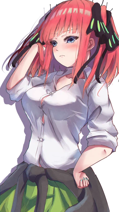 一花みたいに腰に上着を巻くスタイルもいいかもしれない#中野ニ乃#五等分の花嫁 
