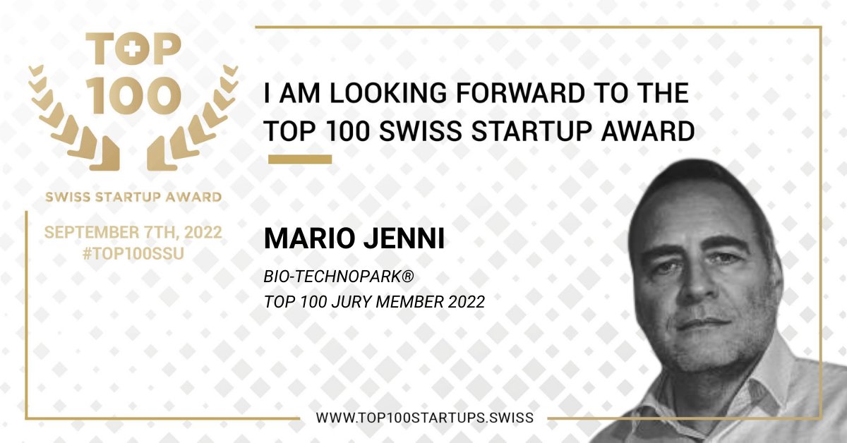 MarioJenni's tweet photo. I am already looking forward to the TOP 100 Swiss Startup Award on September 7, 2022: https://t.co/xzdkdEX8c5 
#TOP100SSU. https://t.co/nmocFoMBf9