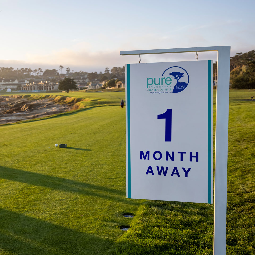 PUREinsurance's tweet photo. Let the countdown begin! 📅 We’re one month away from the @PUREFirstTee. ⛳ 🏆
@TheFirstTee @ChampionsTour @PatrickjKoenig #PUREchamp #NationalGolfMonth #WhereLegendsPlay #ChampionsTour #PGAtour #PebbleBeach #PebbleBeachGolf #HNWinsurance #PUREinsurance https://t.co/SfWZBmiqhh