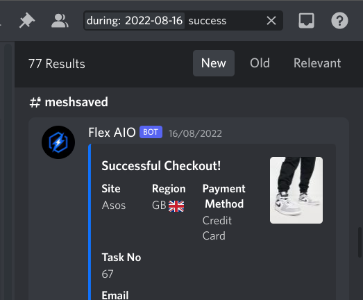 EamonSheikh1's tweet photo. Bot: @Flex_AIO @panaiobot 

looking for bulk asos eu slot takers dm eamon#0077 if interested https://t.co/oh5xj7WLY4