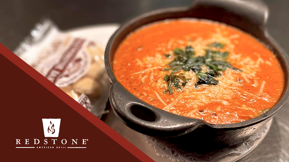 RedstoneGrill's tweet photo. 🥣 It may not be "soup season," but try telling that to this tantalizing tomato basil. We dare you.

#redstonegrill #soup #soupseason #tomatobasil #tomatobasilsoup #tomatosoup #glutenfree #vegetarian https://t.co/dtFThoQ9We