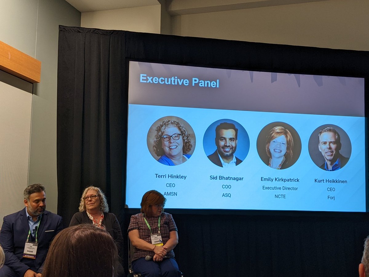 GetFuseSearch's tweet image. What a fantastic panel at @ASAEannual   featuring FUSE customer @MedSurgNurses CEO Dr. @terrihinkley - &apos;analogy thinking - look at every type of industry, not just associations, and how they provide their constituents the best experience.&quot;
