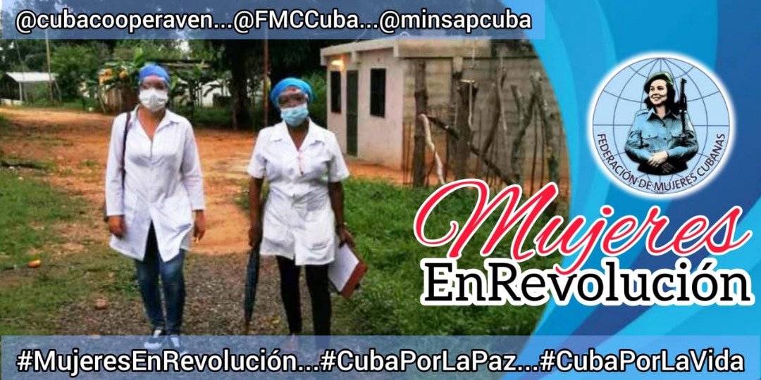 Las colaboradoras en Venezuela ejemplo de altruismo y solidaridad. 
<a href="/cubacooperaTA1/">MISION MEDICA CUBANA ESTADO TACHIRA VENEZUELA</a>
#MMedicaCubanaTachira
#MujeresEnRevolución #CubaPorLaPaz  
#CubaPorLaVida 
<a href="/cubacooperaven/">Brigada Médica Cubana en Venezuela</a>
<a href="/DiazCanelB/">Miguel Díaz-Canel Bermúdez</a>
<a href="/aylinalvarezG/">Aylín Alvarez García</a>
<a href="/MINSAPCuba/">Ministerio de Salud Pública de Cuba</a> 
<a href="/lopezobrador_/">Andrés Manuel</a>
<a href="/FMCCuba/">FMC Provincia Santiago De Cuba</a>