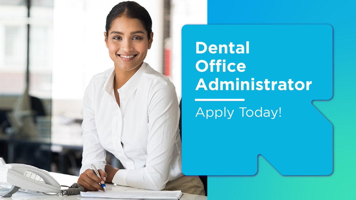 Help patients get their smiles back! Dental Office Administrators play an essential role in the operation of any dental office. bit.ly/3iebCO7.
