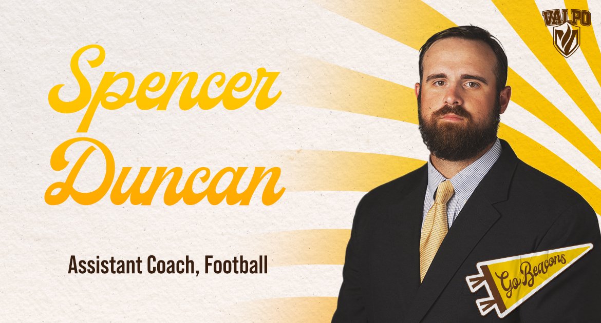 The @valpoufootball program has welcomed @srduncan_40 as tight ends coach! Duncan was part of two national championship teams as a player at Alabama and went on to serve as a graduate assistant at UNLV. 📝➡️ bit.ly/3QIteS1 #GoValpo
