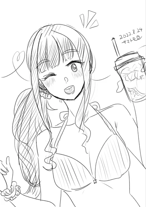 30分くらいで水着朋ちゃん 