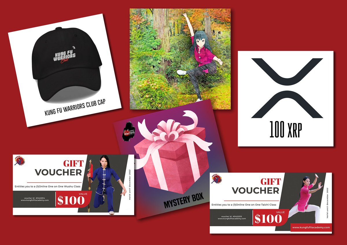 janicehung's tweet photo. 2 NFTs, 200 XRP and over $400 of Wushu and Taichi Classes + an awesome Mystery BOx was given away during our Meet and Greet with the members of Kung Fu Warriors Club. Don’t miss it. #linktree in bio. Check out the #WushuWarriorsNFT👉 https://t.co/aE1zMmwf8g #SoloNation #NFT #XRP https://t.co/XsU2EZVDm0