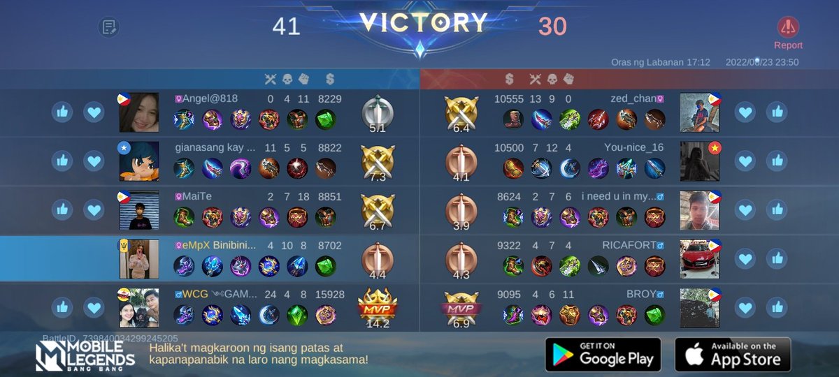 gabrielleeeee01's tweet photo. Sumali sa aking squad. Kalabanin natin ang pinaka magagaling na manlalaro ng MOBA sa mundo! 
https://t.co/qsxbfaJIPF https://t.co/hWRBiN4fmY