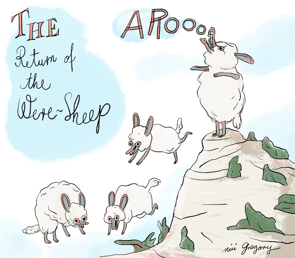 NiciGregory's tweet photo. Every august the were-sheep return to the valley…
#WereSheep #Spooky #illustration #sheep https://t.co/aTT5dFgL3T