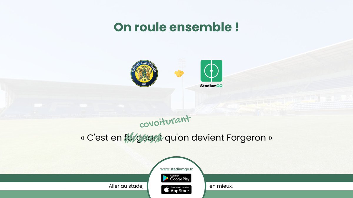 stadiumgo's tweet photo. 📣 [𝐏𝐀𝐑𝐓𝐄𝐍𝐀𝐑𝐈𝐀𝐓] 📣

Heureux d'accueillir le @FCGueugnon_Off et toute la #TeamForgerons dans la famille ❤️

Un club de plus qui s'engage à nos côtés pour avancer vers un sport plus responsable 🌱 https://t.co/7WBu6wvqCa