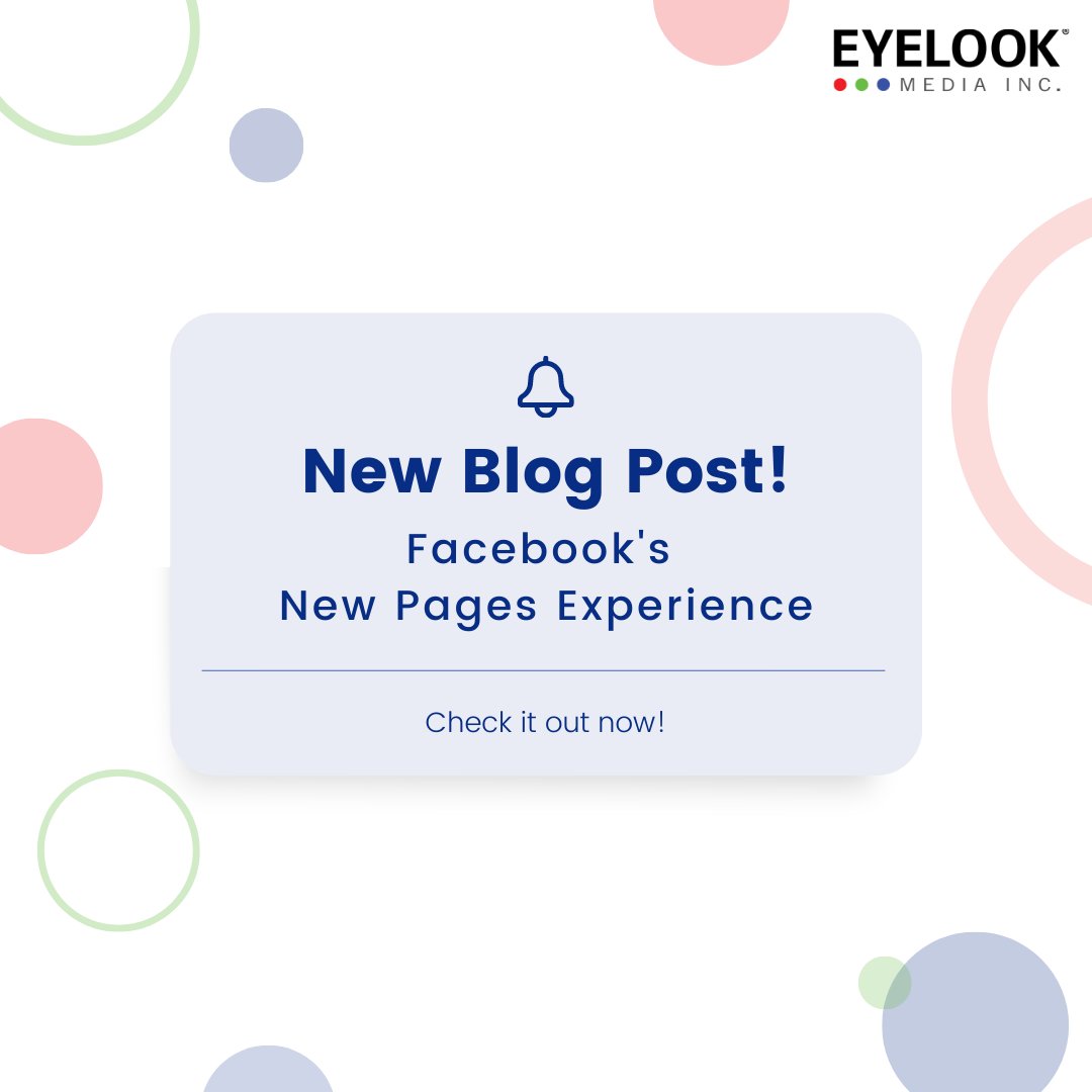EyeLookMedia's tweet photo. Have you heard about Facebook's New Pages Experience? Curious about how this update will change your business' Facebook page? Read our latest blog post to learn more!
https://t.co/gWwZ86RO9q https://t.co/YzTi2ZZQqR