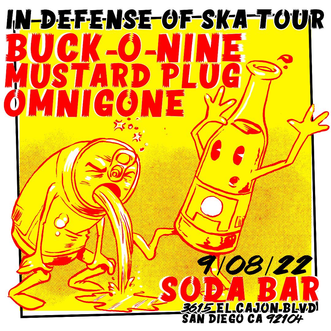 San Diego is nearly sold out! Hope online (Link in bio) and grab a ticket NOW! We promise that you WILL see actual soda cans vomiting during the show! Also SKA!