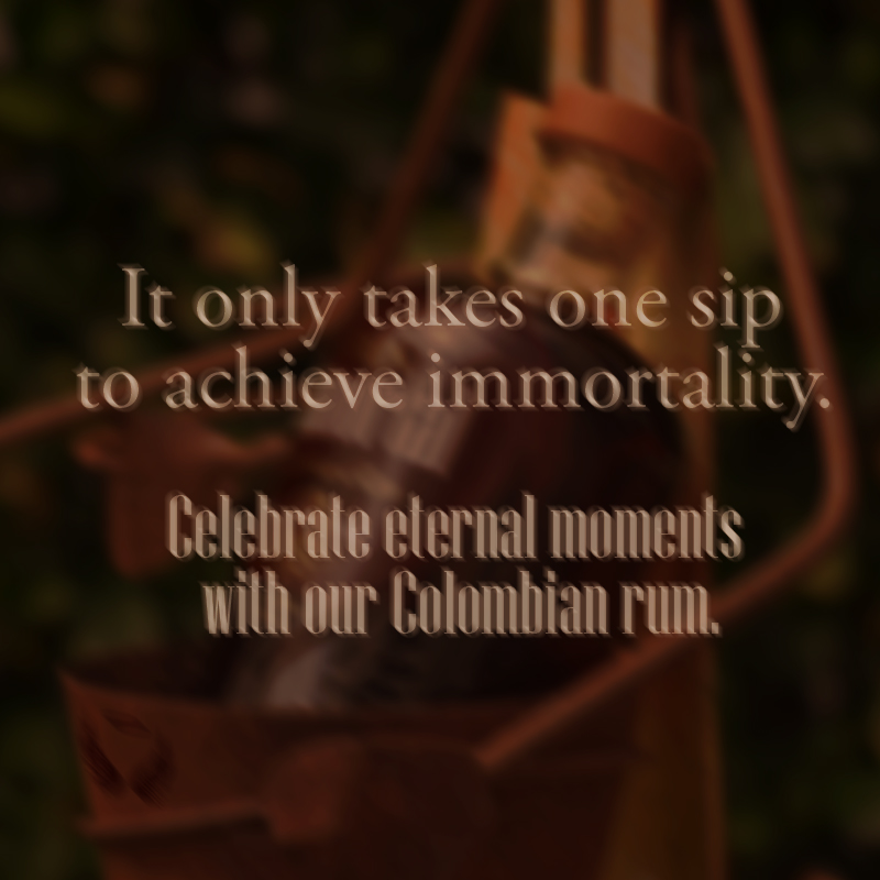 Each sip is a reminder of where we come from. 🇨🇴 We pride ourselves in creating a rum that upholds our cultural heritage and tradition.

To order online or learn more about #RonInmortal click here ➡️ roninmortal.com #EverlastingSpirit

#ColombianRum #RonColombiano #Rum