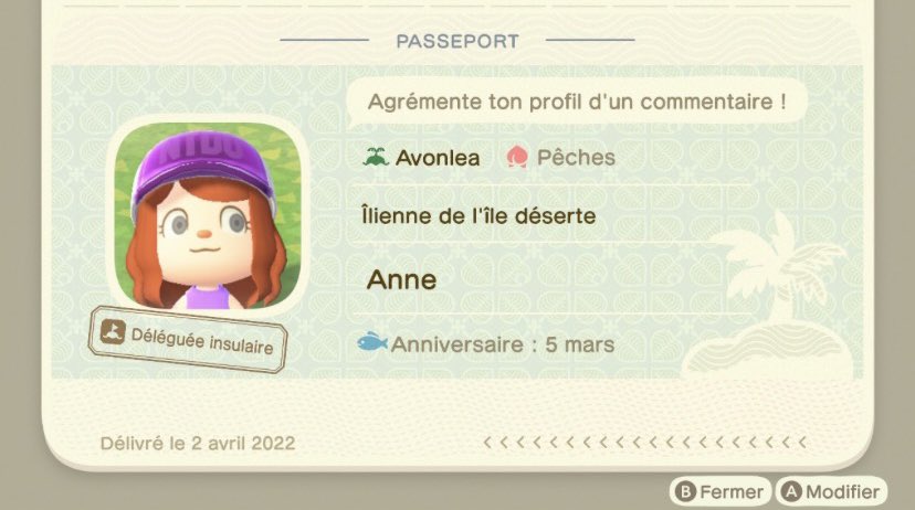 Sien_na_'s tweet photo. Me voilà nouvelle délégué insulaire d’Avonlea 🥰🥰 jsuis super contente d’avoir reset puis j’avance super vite c’est cool !! Mes 2 habitants sont poulette et laflèche 💞 https://t.co/qL0zydvxzr