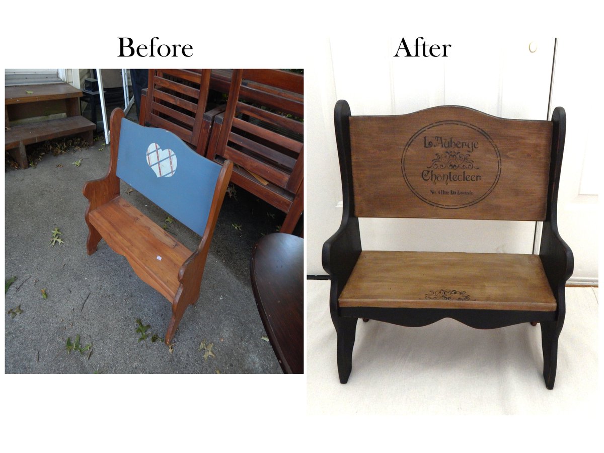 7BridgesMerc's tweet photo. Mini bench makeover! https://t.co/HTaea2WzUW