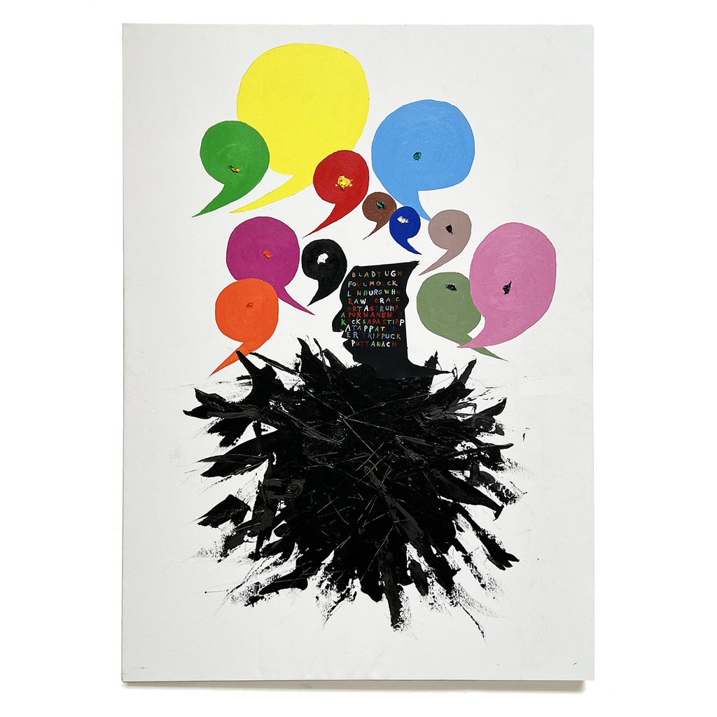 BentleyGallery's tweet photo. Rick Levinson | BLADYUGH | 68 x 48 x 2 in. | acrylic and collage on canvas 

In his latest series, artist Rick Levinson creates lyrical and enigmatic visual cyphers inspired by James Joyce's famously confounding novel, "Finnegans Wake". Available now on #Artsy! 

#BentleyGallery https://t.co/XfbgTMVd4B