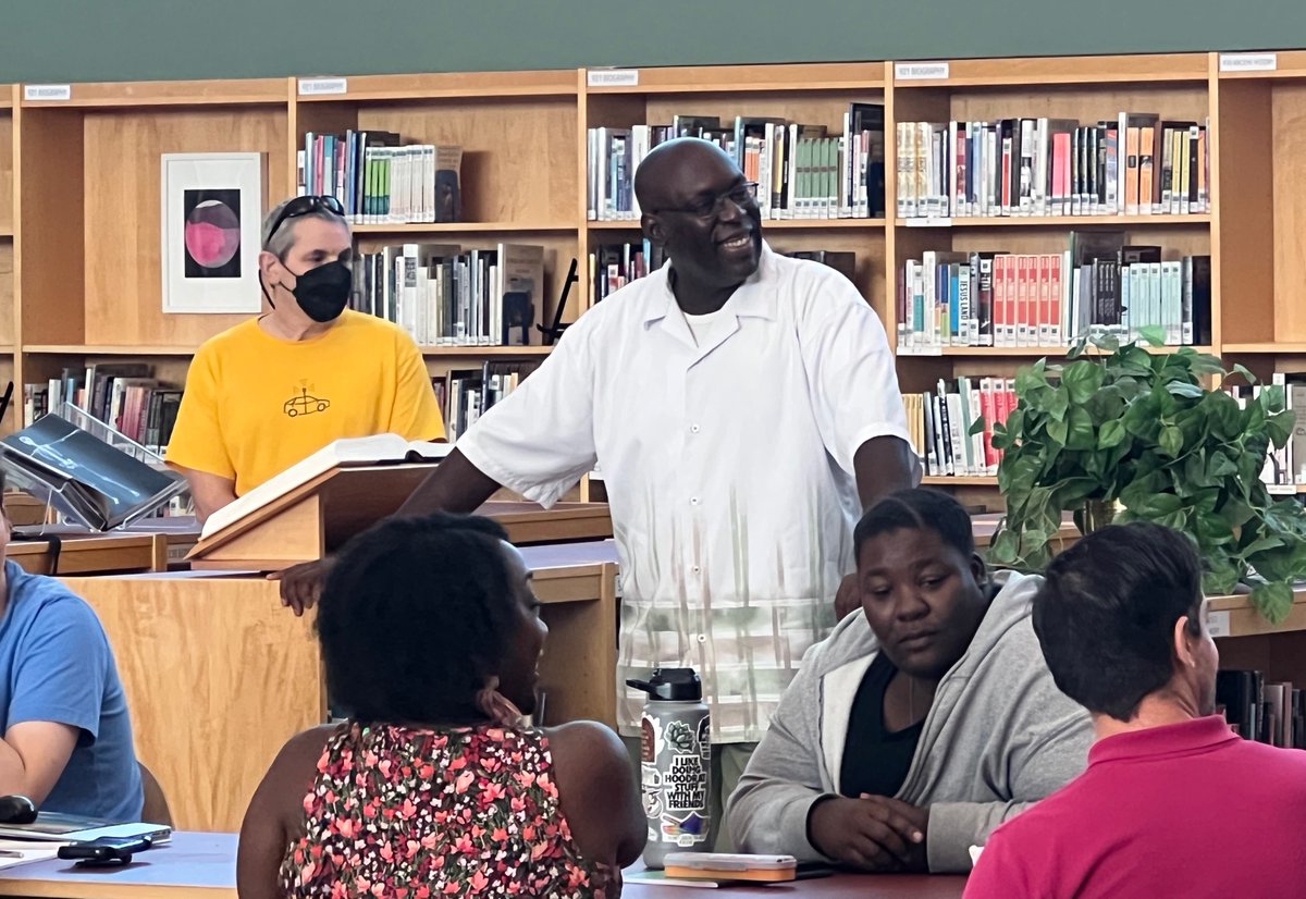 clubob9's tweet photo. Meeting new colleagues and reconnecting with old friends @A2_ClagueMS as teachers and staff get ready for 22-23. #YouBelongA2 #WelcomeBackAAPS @A2schools @A2SchoolsSuper https://t.co/kBnML3iShS