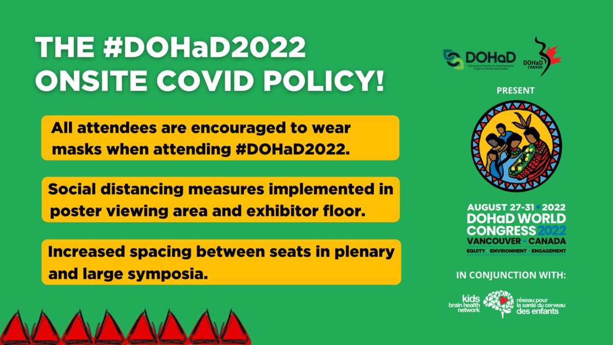 With just a couple more days until #DOHaD2022, be sure to familiarize yourself with our onsite covid policy!

View the onsite policy: bit.ly/3P418zF