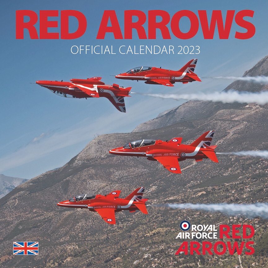 We love this cover 🤩🤩 #RedArrows #calendar #madeinbritian