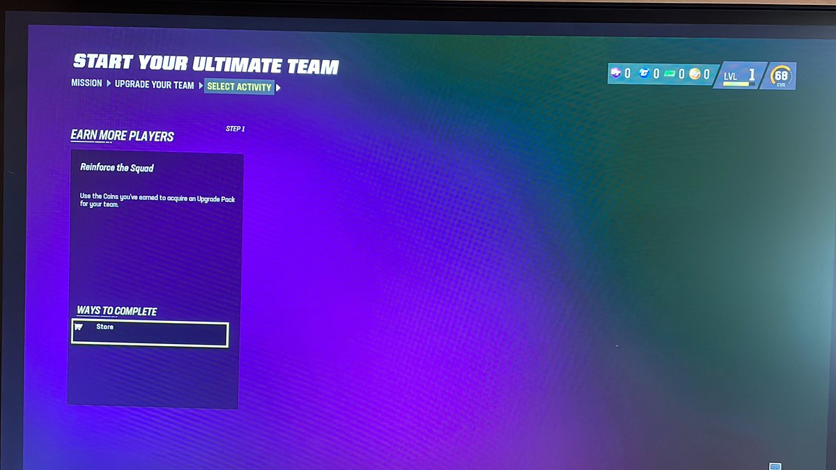threepeatchris's tweet photo. @MaddenNFLDirect @EASPORTS_MUT 
So I completed all of my introduction challenges and earned enough coins to purchase one of those upgrade packs, but I’m still stuck on this page with 0 coins so I can’t do anything. PLEASE HELP AND FIX THIS. https://t.co/auOAwt28Bk