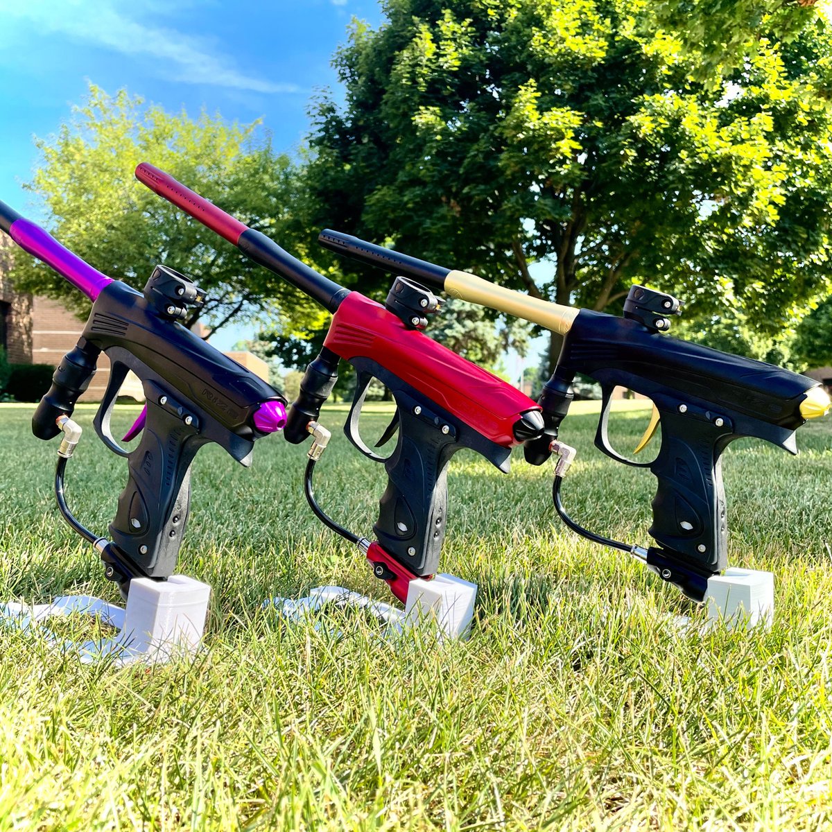 LoneWolfPB's tweet photo. 💥😎 TERRIFIC TUESDAY! 😎💥
We had a few small batches of some custom Dye Rize CZR markers done recently! Can you tell which one(s) they are?  Let us know in the comments below!
#lonewolfpaintball #michiganpaintball #paintball #thebestsourceforpaintball #playpaintball https://t.co/md5EfWEPKR
