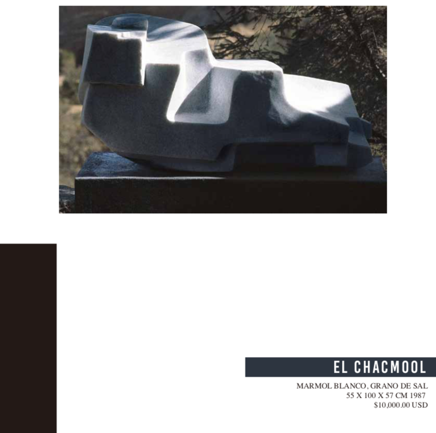 Hoy te presentamos la escultura 𝐄𝐋 𝐂𝐇𝐀𝐂𝐌𝐎𝐋 mármol blanco, grano de sal 55 x 100 x 57 cm 1987. 
Artista: 𝐀𝐑𝐐. 𝐀𝐋𝐄𝐉𝐀𝐍𝐃𝐑𝐎 𝐏𝐑𝐈𝐄𝐓𝐎 𝐏𝐎𝐒𝐀𝐃𝐀 (𝟏𝟗𝟐𝟒 – 𝟏𝟗𝟗𝟔+) #arquitectura #ComunicaciónFCARM #SomosFCARM  #patrimonio #esculturas #arte #México