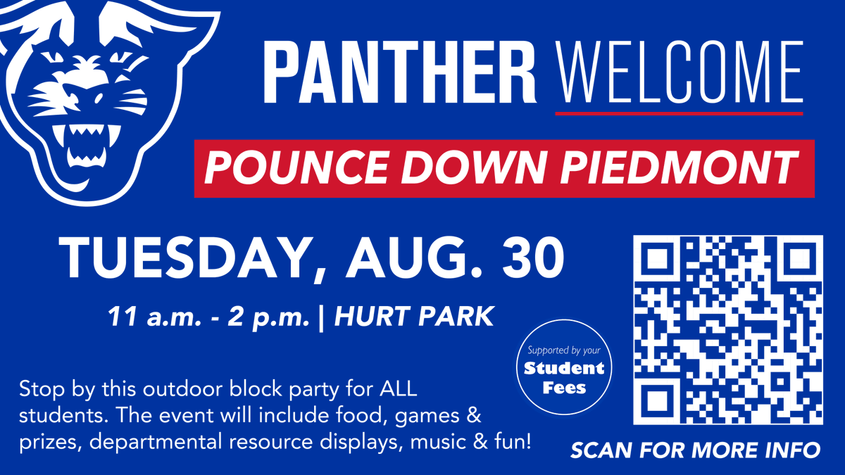 GSU_Housing's tweet photo. 🐾 Hey, #PantherFamily! Join us next Tuesday for some food, games &amp; prizes! Trust me, you don't want to miss it! 💙 #GoPanthers #TheStateWay #GSU26 #GSU25 #GSU24 #GSU23 https://t.co/uS2EnMWqcY