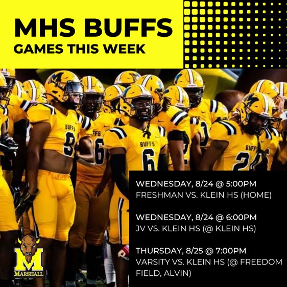 MarshallBuffs's tweet photo. Week 1… SET THE TONE!!! #〽️Block https://t.co/G6iQBPqJeh