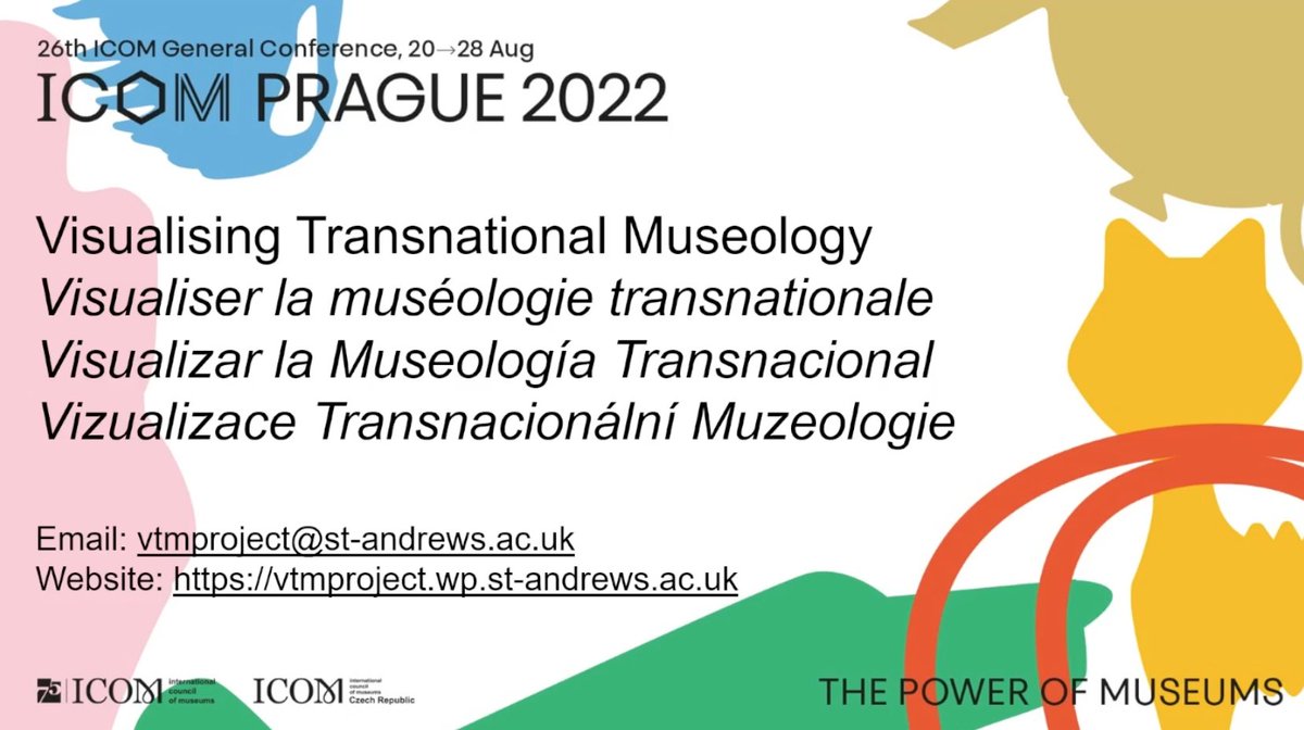 ricrubiales's tweet photo. Karen Brown  de la Universidad de Saint Andrews UK nos comparte su proyecto Visualizar la Museología Transnacional. Su propuesta busca crear un proyecto multicolaborativo entre universidades #ICOFOM #ICOMPrague2022 https://t.co/o5JioZ12JH