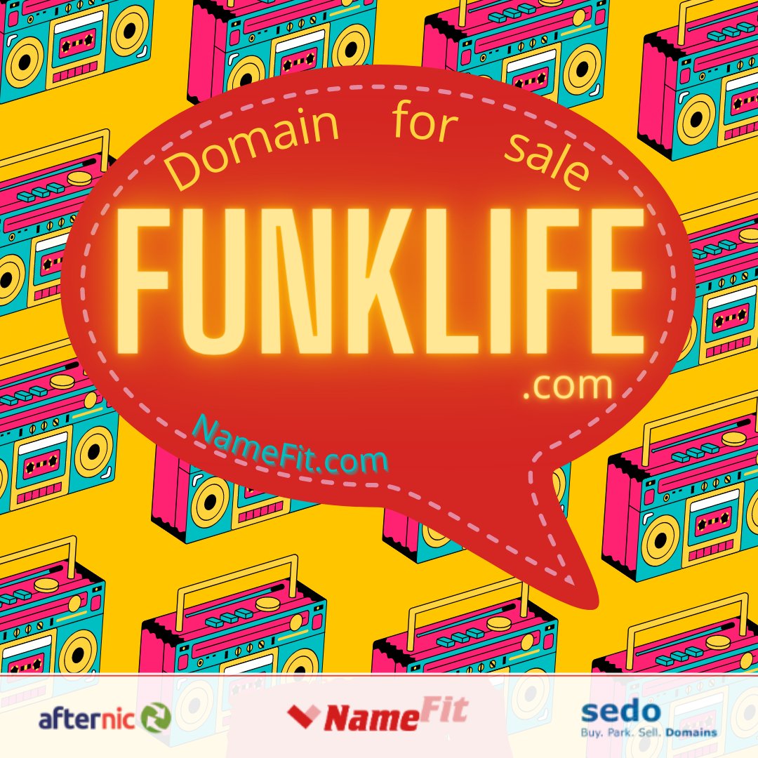 namefit1's tweet photo. A very #fun domain for #Music & #Audio or #video #app!
#FunkLife is for sale at๐ต๐ https://t.co/z1Q9YP49TN
#tuesdayvibe #MambaForever #domainsale #domainingindustry #domainname #domainnamesales #domainnameregistration #websitedomain https://t.co/nCQmTCWCmm
