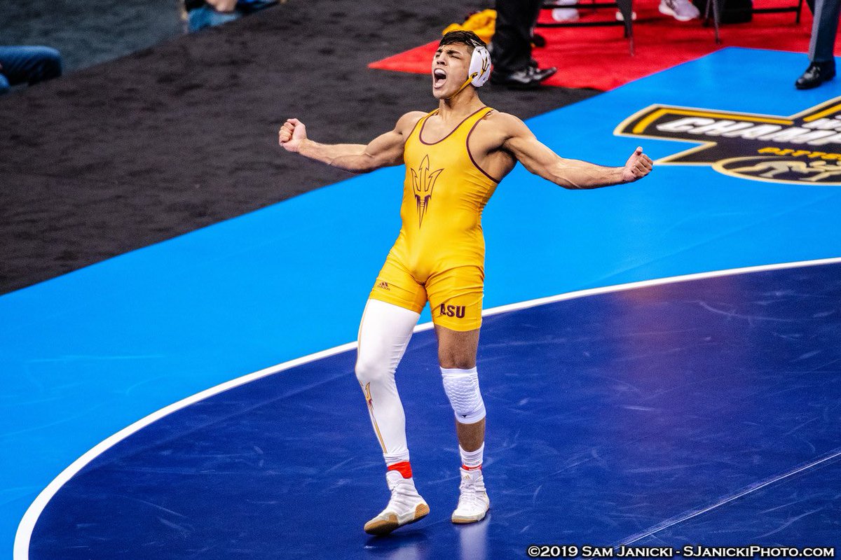 With the NCAA season around the corner… Who is your favorite NCAA Champion? @z_money_97 comes to mind for us🔱👏🏻
