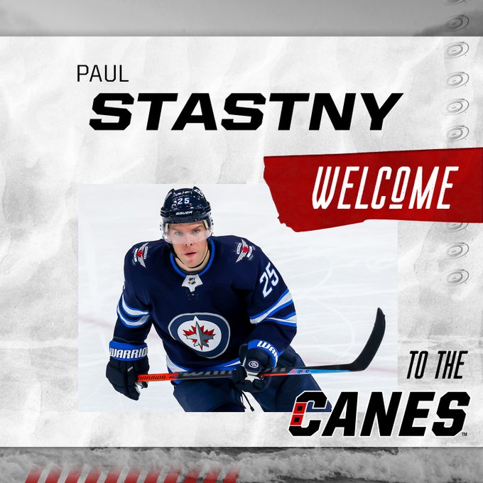 Welcome graphic for Paul Stastny