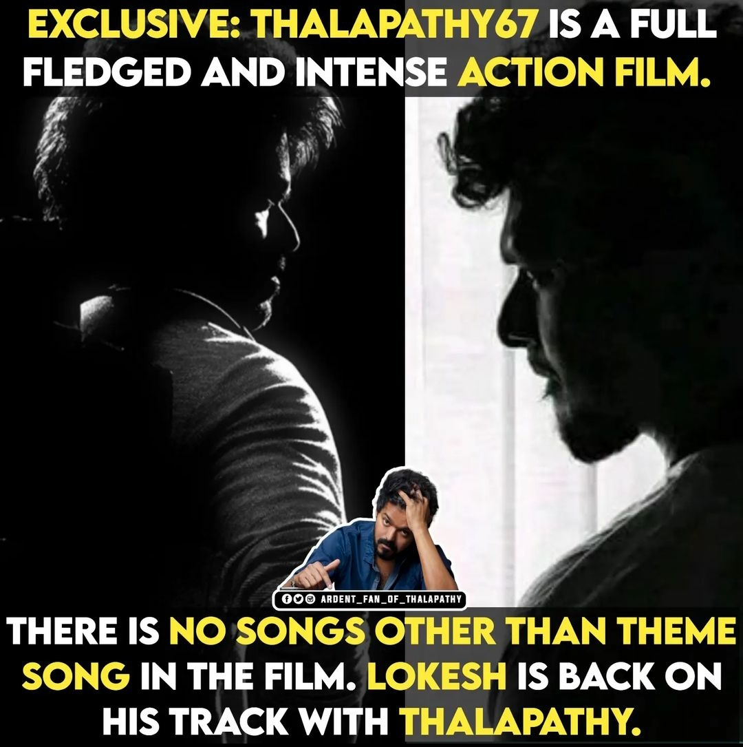 TNVFC_OFFI's tweet photo. "LOKESH Is Back On His Track With THALAPATHY"

@actorvijay @Dir_Lokesh 

@TNVFC_OFFI 
#Varisu #Thalapathy67𓃵 https://t.co/0xdtvPyHF6
