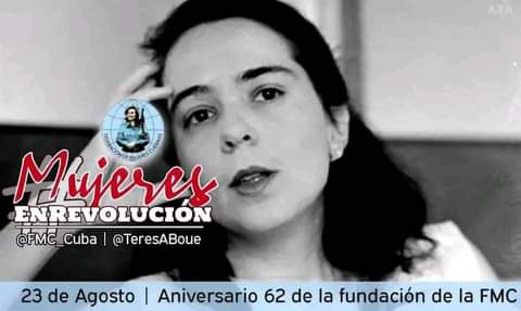 QuialaLeal's tweet photo. A todas nuestras Federadas, mujeres Cubanas #FelizDía en el 62 Aniversario. Con el legado de Vilma #Continiudad de las Jóvenes seguiremos siendo las Marianas de estos tiempos.
#MujeresEnRevolución
#VamosConTodo https://t.co/idcJQ4jCac