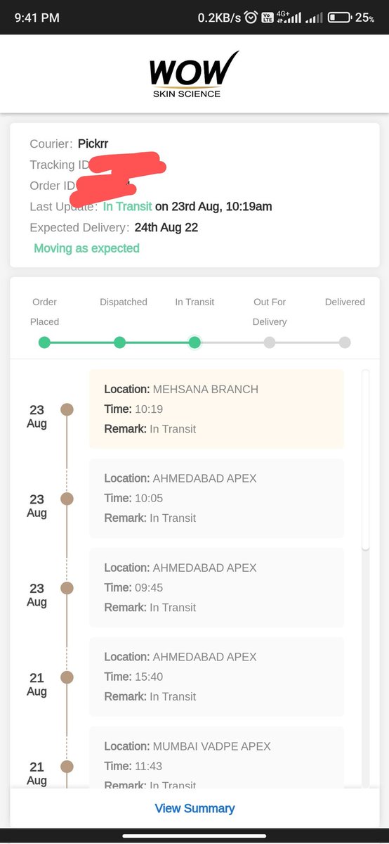 jaydeep8patel's tweet photo. @WOWSkinScience is living in future.
Product location changed at 10:19 pm while actual time was still 9:41pm of the same day. https://t.co/ZdQimfs4n1