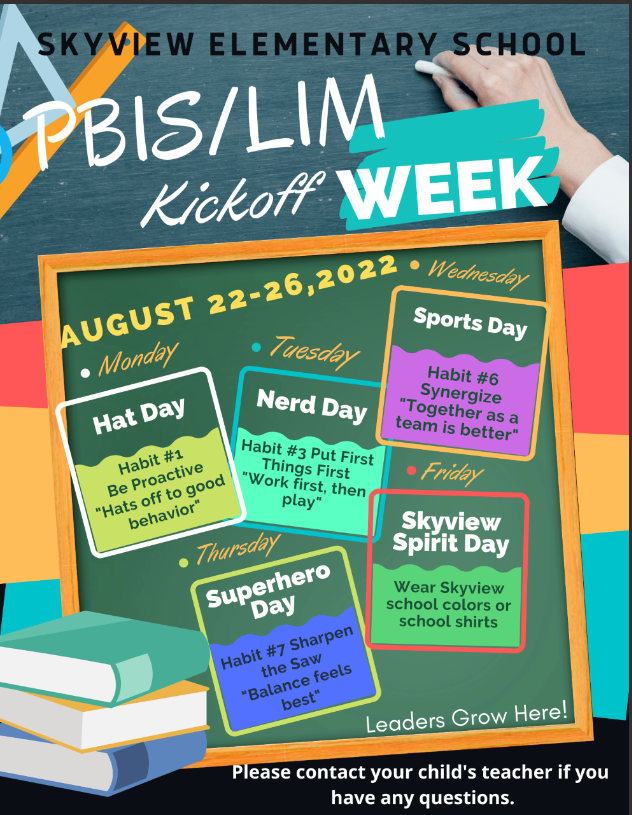 SchoolSkyview's tweet photo. Tomorrow is Sports Day.  Students may wear their favorite team jersey, so  we  all remember to be team players and  work together. #LeaderinMe#SkyviewSoars#Built4Bibb https://t.co/PCbqd5x7i8