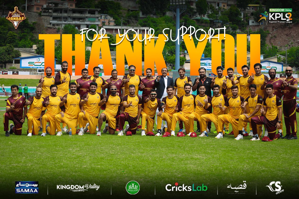 JammuJanbaz's tweet photo. We will come back stronger and better next year 👊🏼

#JammuJanbaz #CricksLab #KingdomValleyKPL #KingdomValley #KhelJaanBaazoKa #CricketTwitter https://t.co/evSP67iPe0