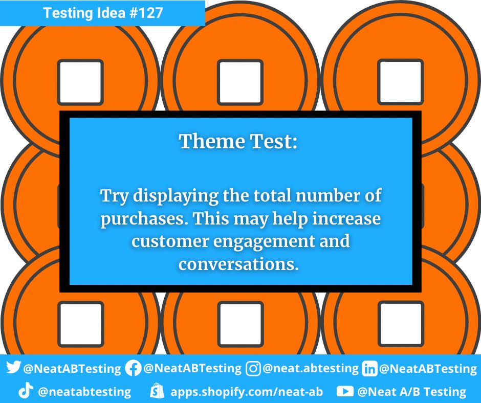 NeatABTesting's tweet photo. How many people bought your product? #neatabtesting #shopify #ecommerce #testing #testingideas #product #engagement #conversions https://t.co/2kiVHhoLxC