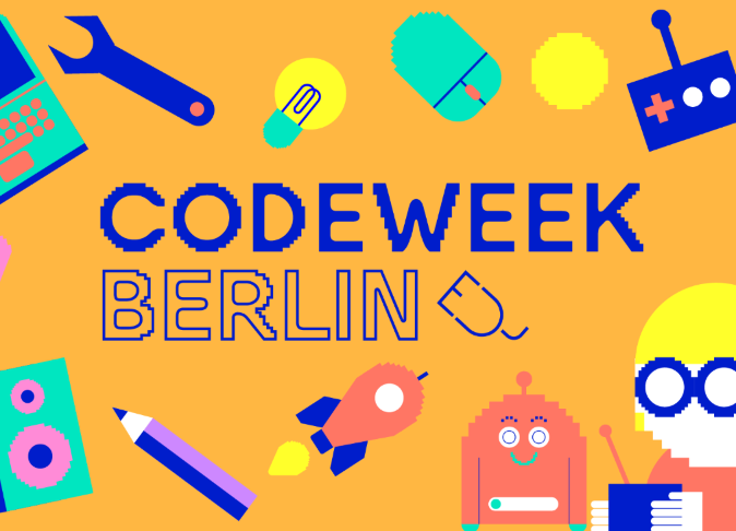jungetueftler's tweet photo. Ihr habt eine tolle Idee und möchtet gerne bei der #CodeWeekBerlin vom 8.-30.10.2022 mitmachen? Lasst als Veranstalter*innen Kinder und Jugendliche durch euren Einsatz hinter die Kulissen spannender Projekte schauen. Hier könnt Ihr eure Events anmelden: https://t.co/HpReOQD9Ib https://t.co/MVS74fYv53