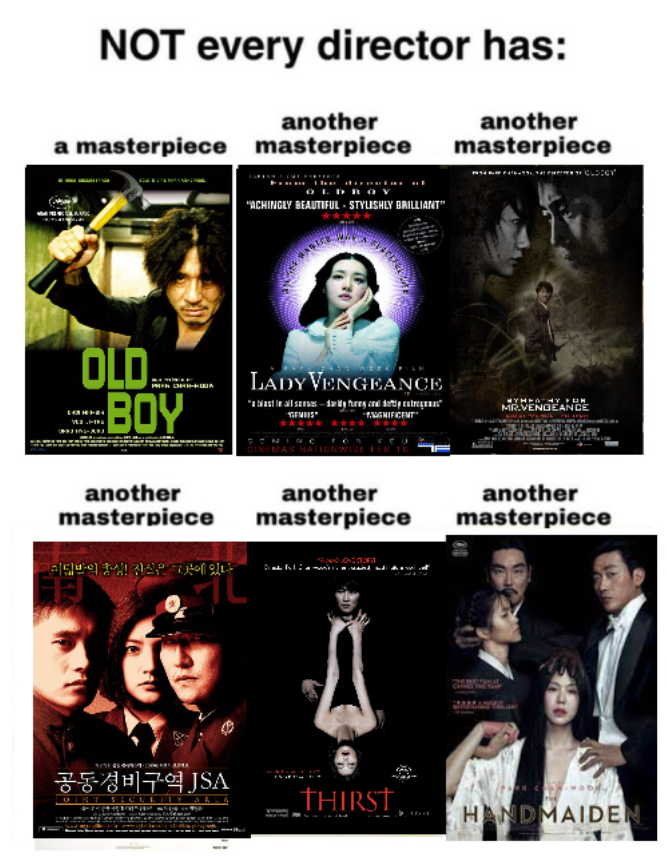 HAPPY BIRTHDAY TO THE LEGEND PARK CHAN-WOOK !!!!!  JUST A FRIENDLY REMINDER - 