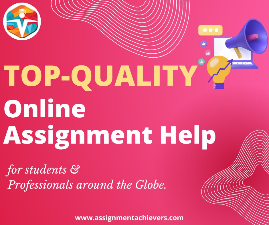 assignmenteam's tweet image. Choose Assignment Achievers and get your desired solution as it is one of the best online assignment help which helps the students and professionals around the clock.
#assignment_achievers #assignment_writing_help #my_assignment_help #all_assignment_help #order_now